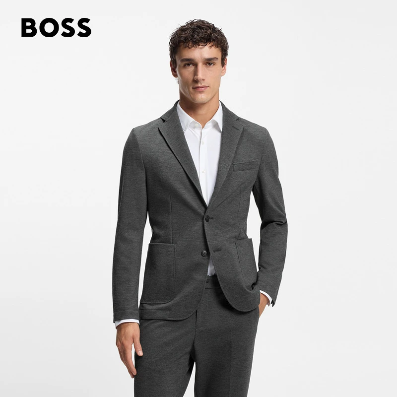【重磅上新】BOSS博斯男士26春季弹力面料修身版型西装外套50554139