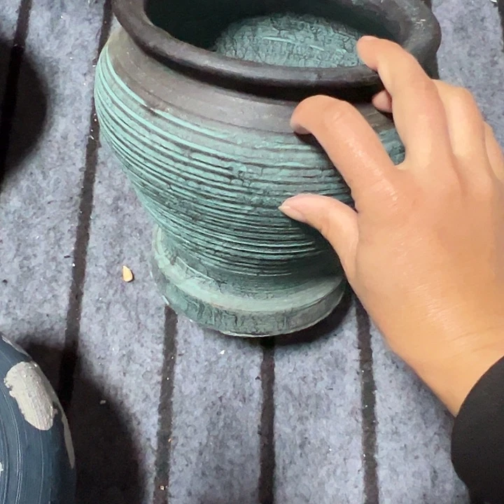 绿色火锅高19口18带孔