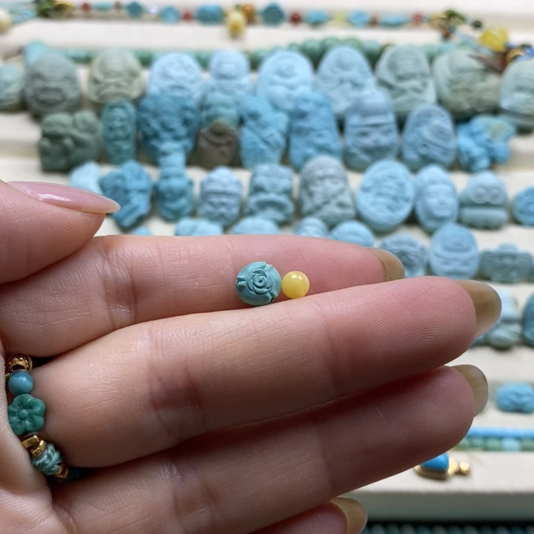 裸石琥珀未镶嵌蜜蜡圆珠