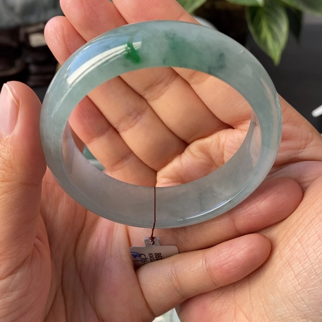 翡翠未镶嵌手镯天然