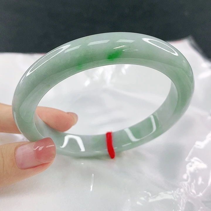 翡翠未镶嵌手镯圈61.6，50113