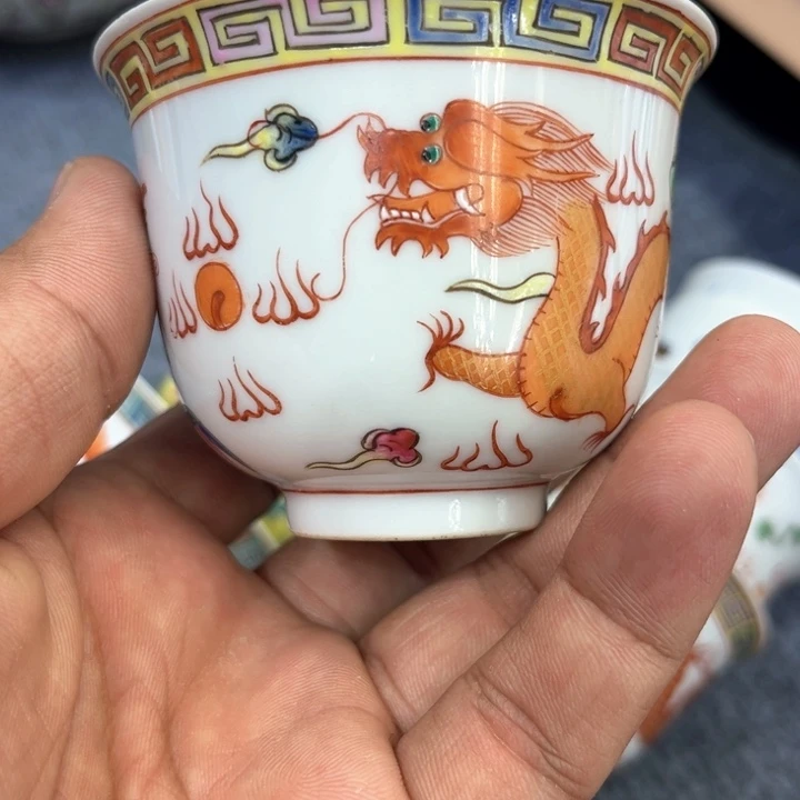 纯手绘精品盖碗杯