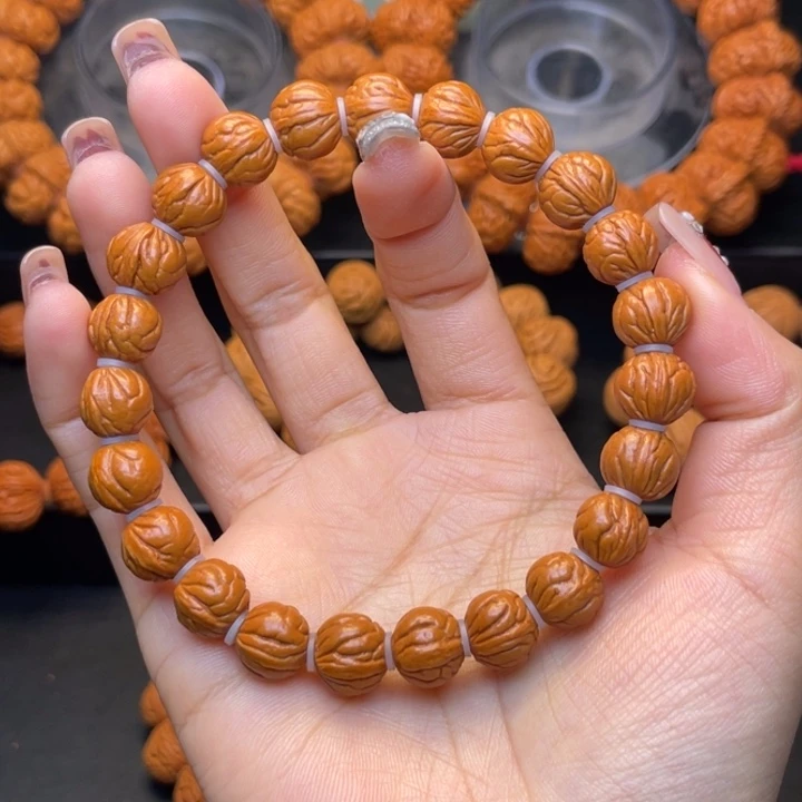 桃核手串1.1尺寸玉龙脊（20号链接）