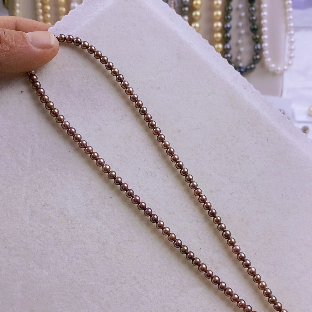 颈饰淡水珍珠银S925镶嵌