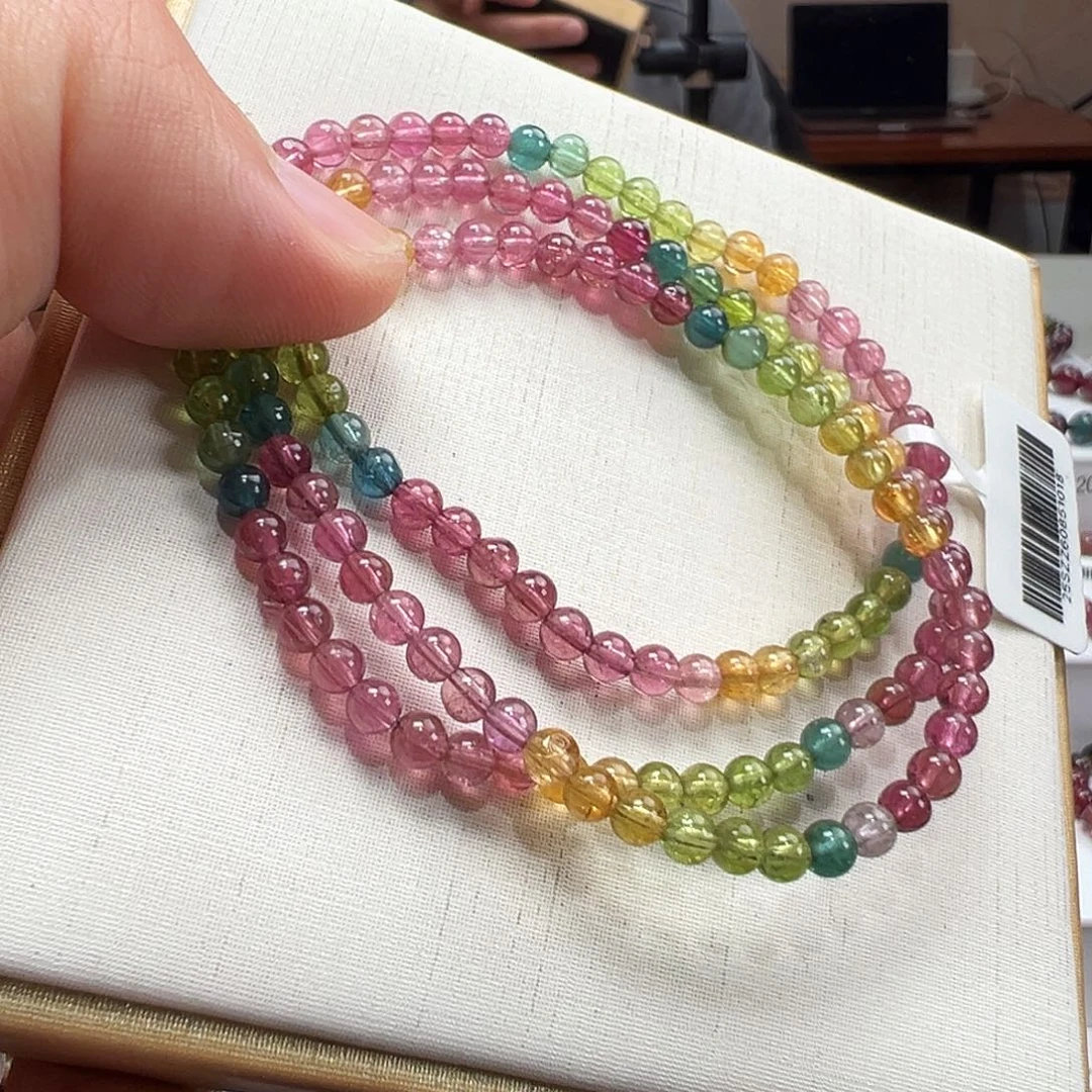 手串碧玺未镶嵌4mmmmmmmmm