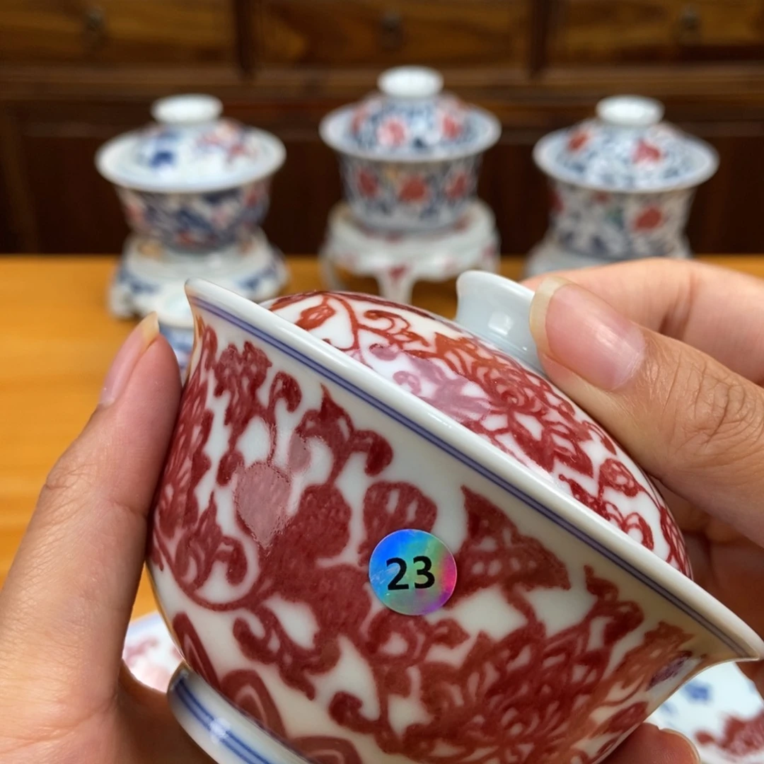 手绘现代茶具非古董