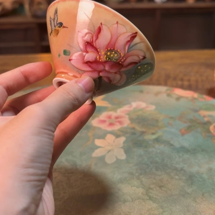柴烧纯手工手绘陶瓷