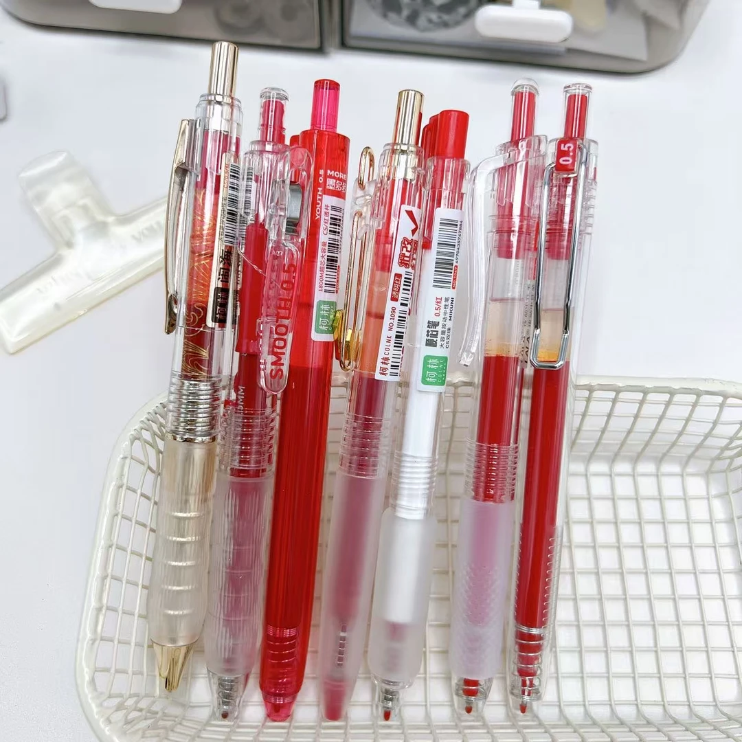 【红墨/7支】A07顺芯闹海抗摔墨多多LALA..掉封蜡不售后