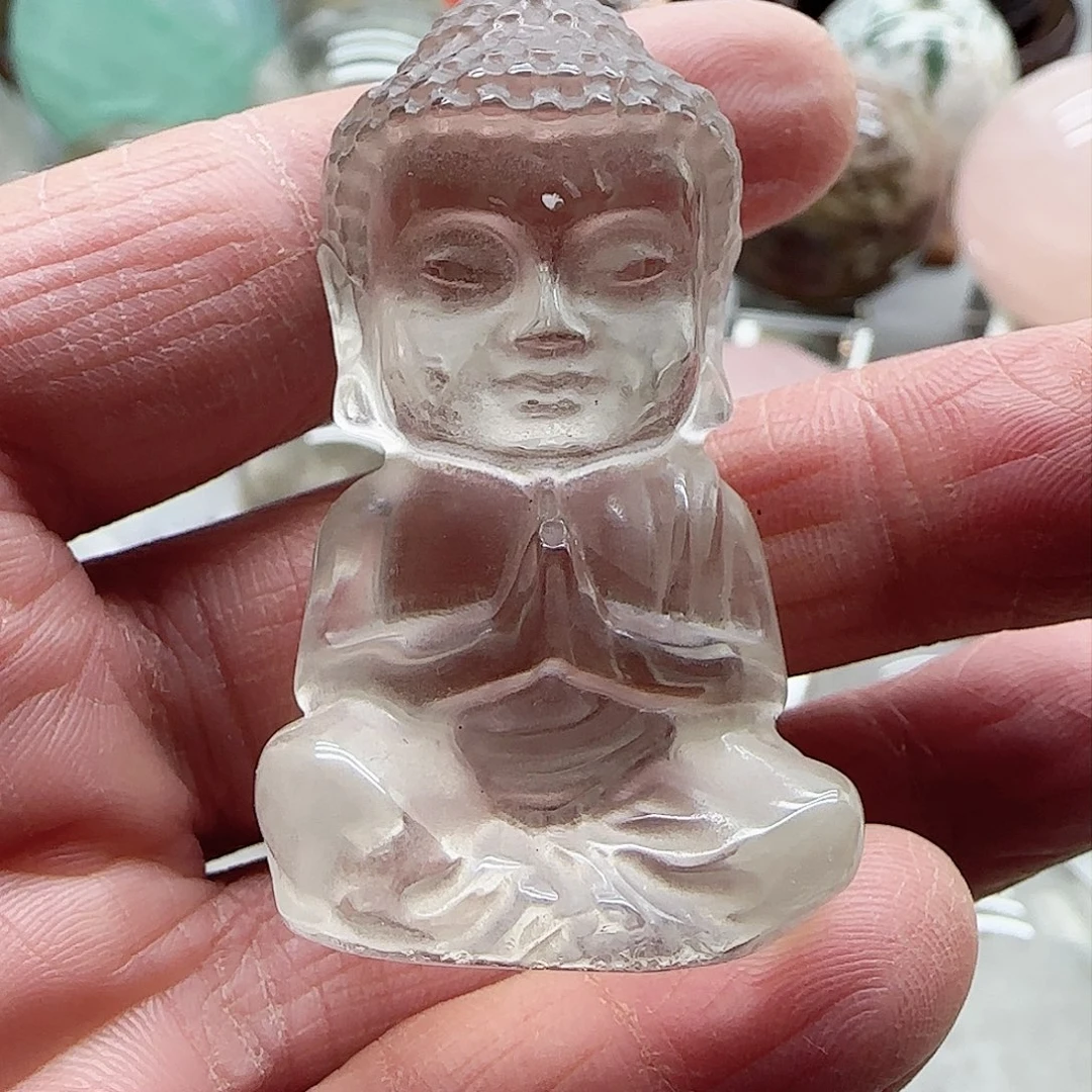 水晶宝宝佛未镶嵌瑾*天然