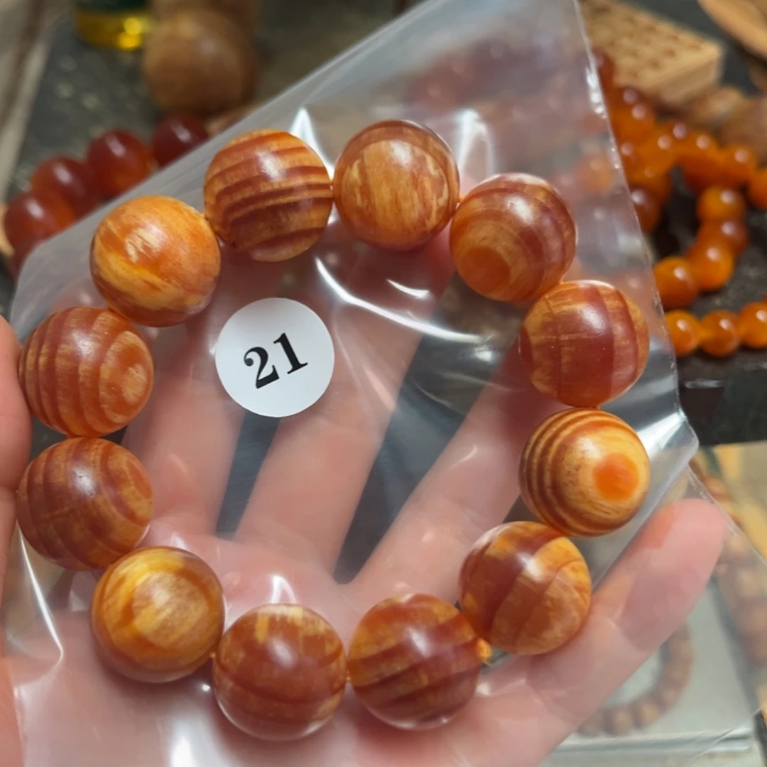 Y***1松木（琥珀木）手串/手链21号2.0三通