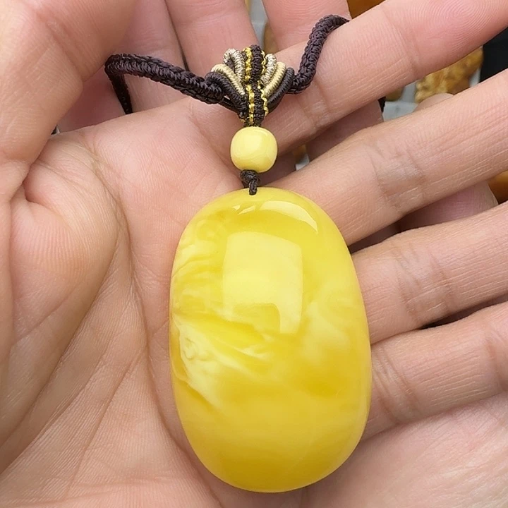 蜜蜡未镶嵌裸石天然蜜蜡吊坠