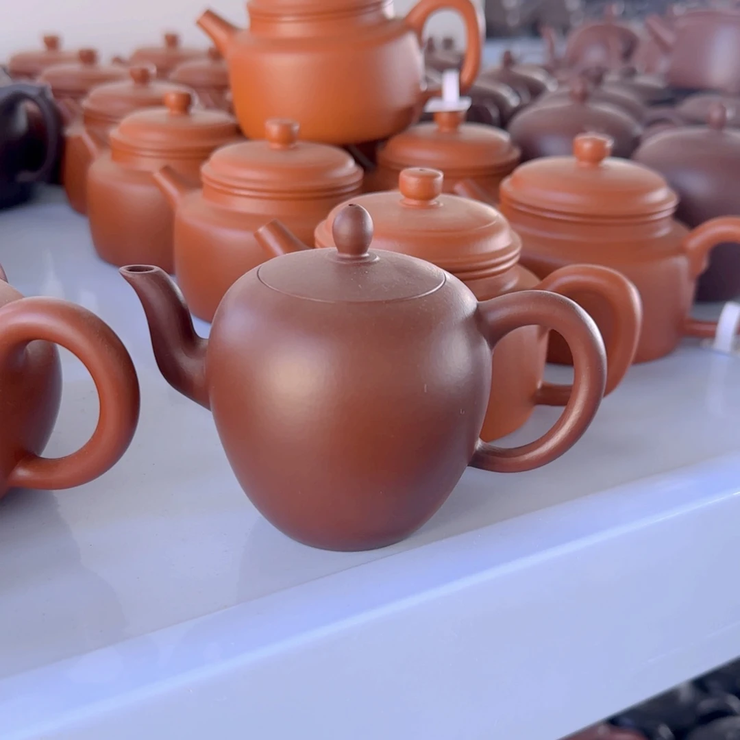 紫砂茶壶紫茄泥美人肩