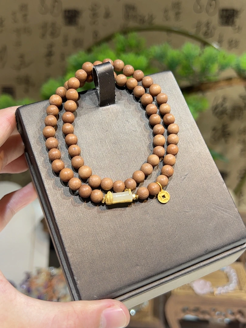 Nuanyan/暖言双圈手链配竹节S317