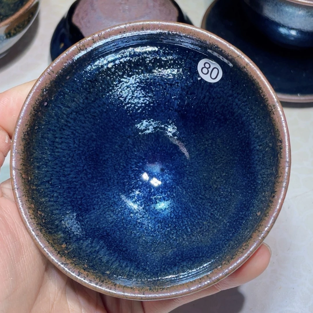 灿***光茶盏龙窑柴烧建盏80