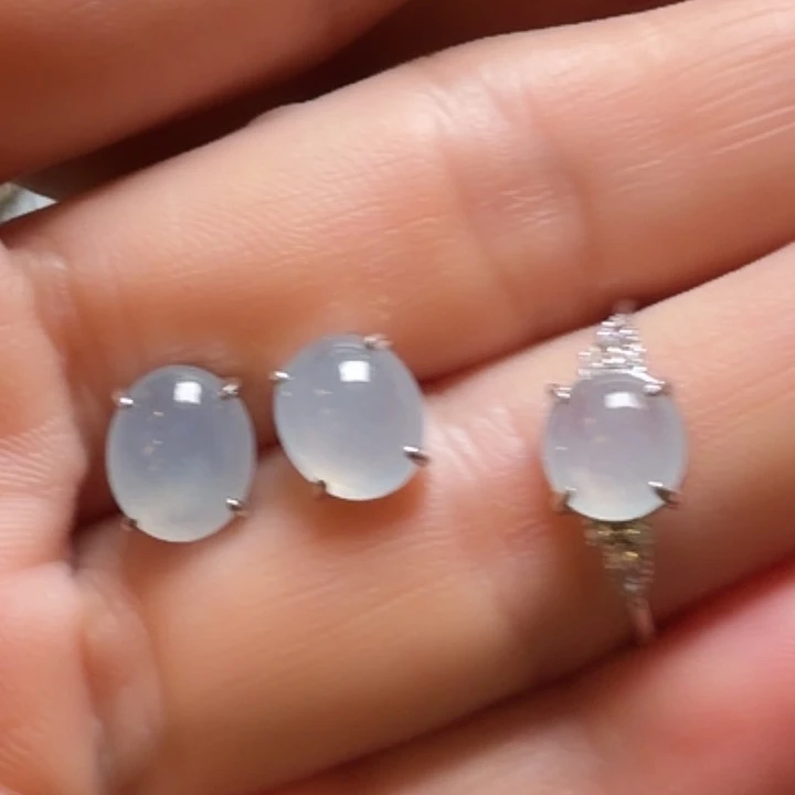 翡翠银S925镶嵌戒指