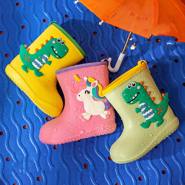 儿童雨鞋卡通男女童宝宝学生幼儿园玩沙胶鞋雨靴四季小孩水鞋