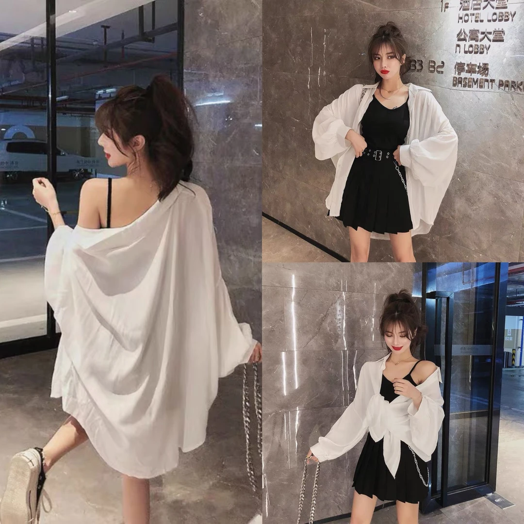 宋美人【慵懒佳人】大码女装新款时尚显瘦衬衫外披上衣9333