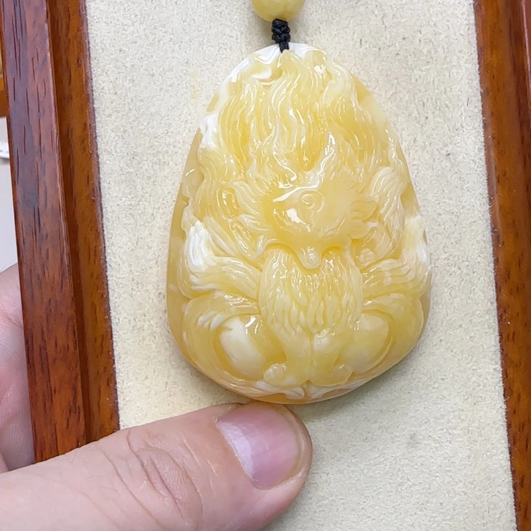 琥珀未镶嵌吊坠(赠链)蜜蜡吊坠