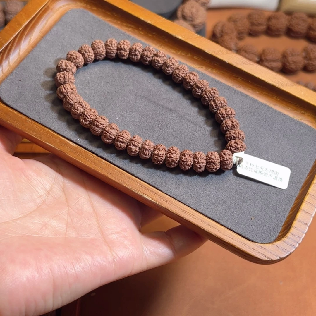 手串金刚菩提10六瓣平细小金刚盘来财运