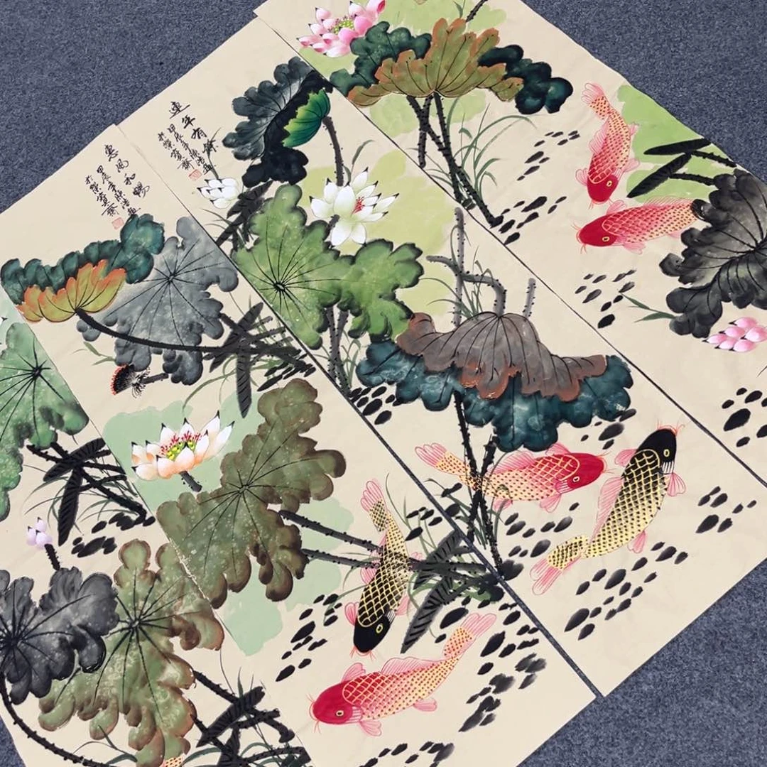 国画国画老师手绘作品