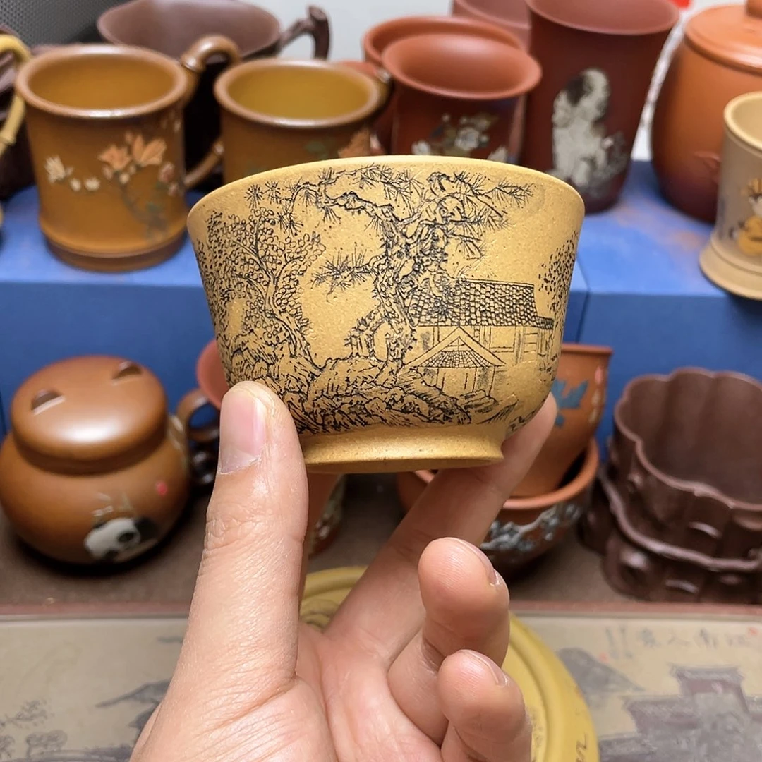 紫砂茶杯紫砂主人杯150cc