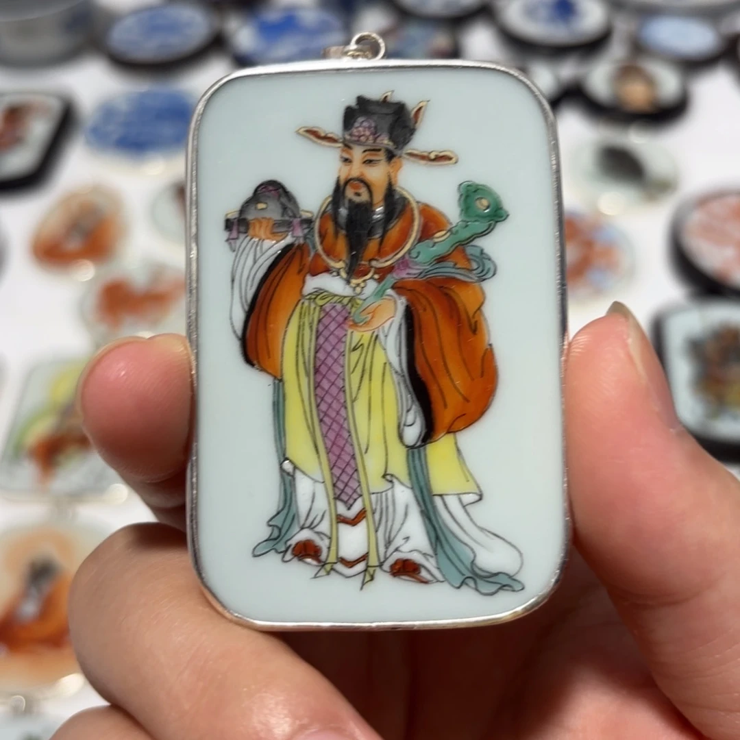 守***福瓷片精品挂件一个