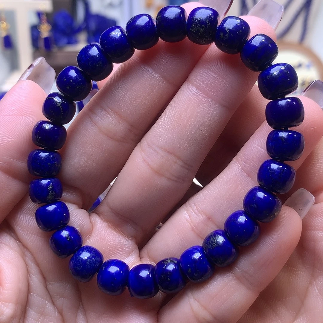 青金石未镶嵌9.3m黑加仑老型