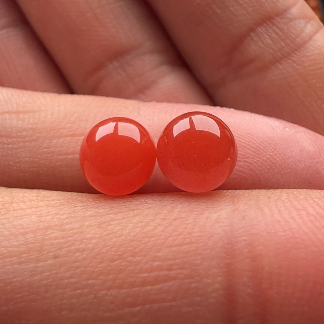 南红玛瑙未镶嵌圆珠