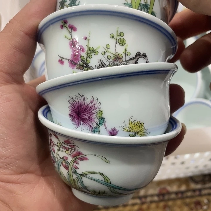 摆件陶景德镇陶瓷主人杯122