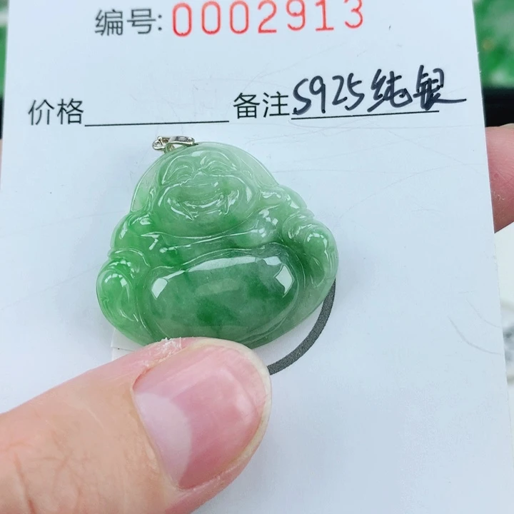 翡翠银S925镶嵌颈饰
