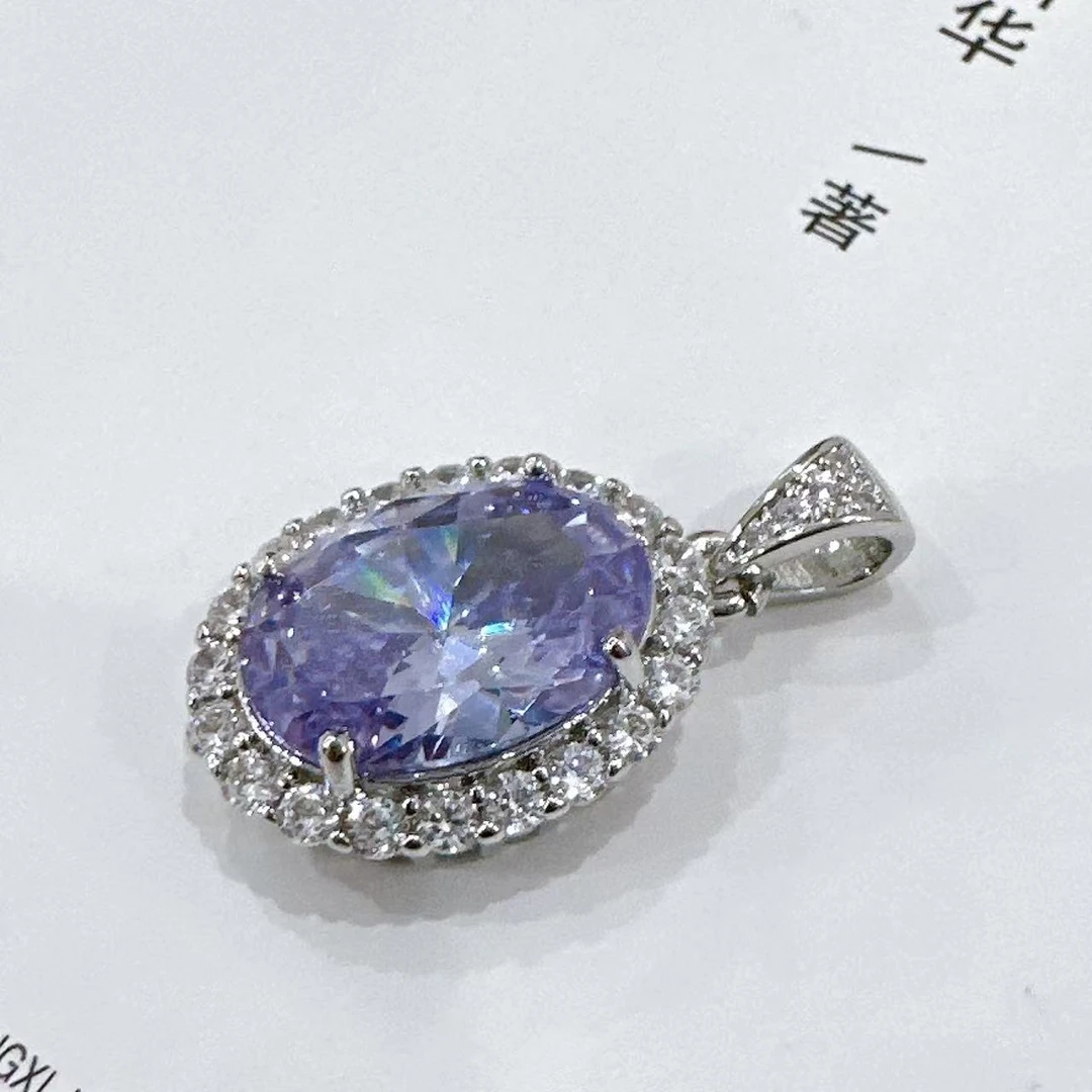 【清梧云初】 经典百搭紫吊坠810