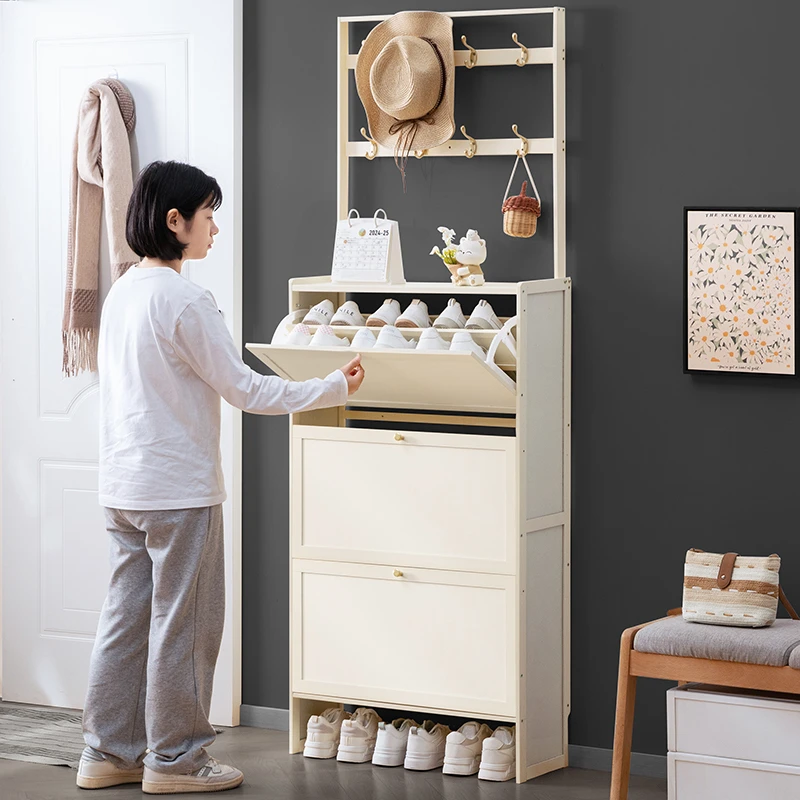 超薄鞋架子多层家用门口翻斗鞋柜大容量收纳省空间简易入户门玄关