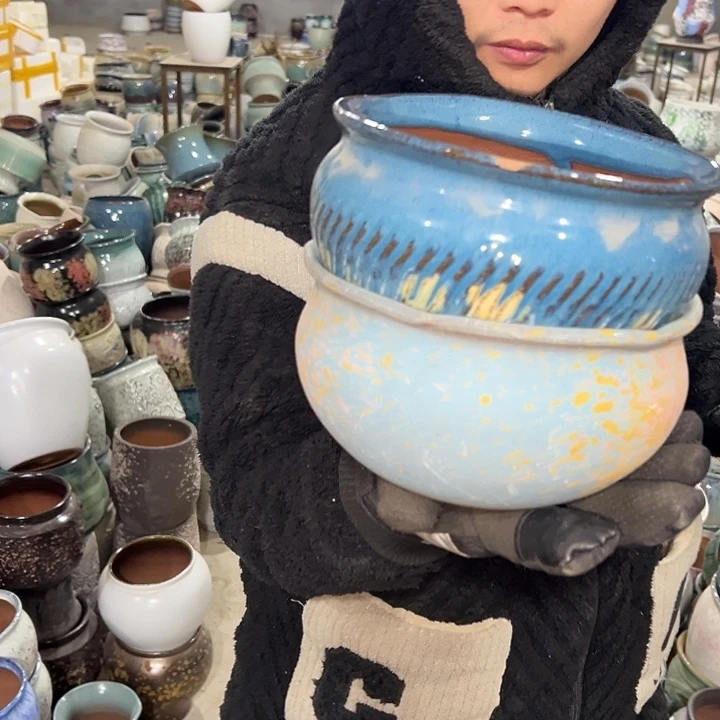 微瑕盐酥鸡哈啦花盆