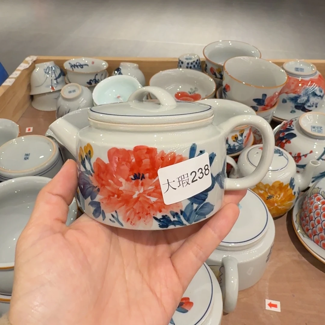 釉下彩纯手绘微瑕