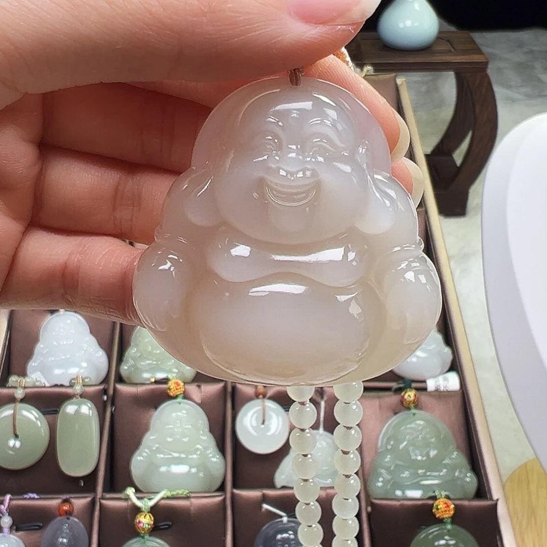 吊坠(赠链)足银镶嵌和田玉