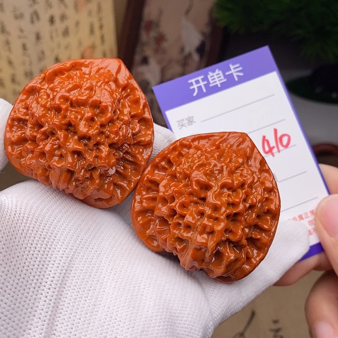 文玩核桃把件49官帽410