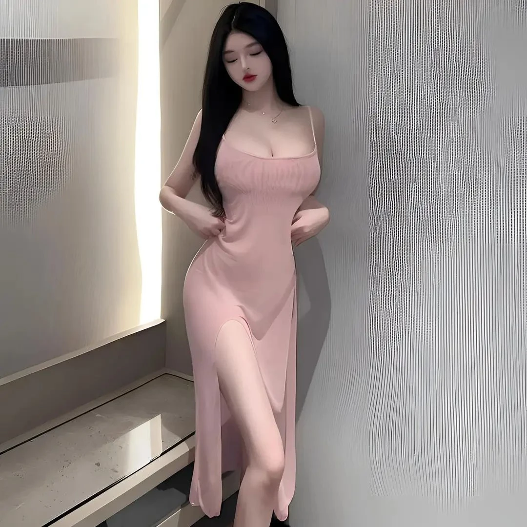 内衣低胸性感诱惑私房睡衣趣味成人战袍制服薄透装长款御姐801010