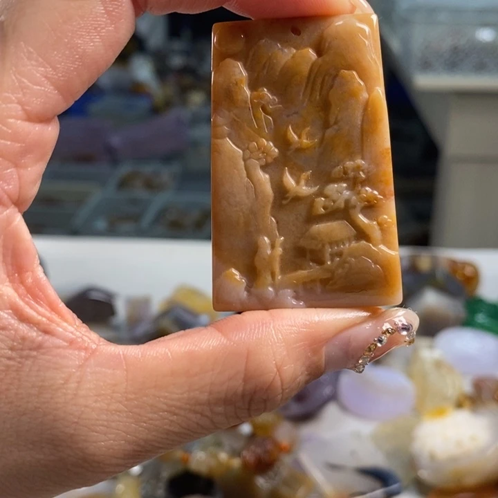 玛瑙/玉髓吊坠(不含链)未镶嵌