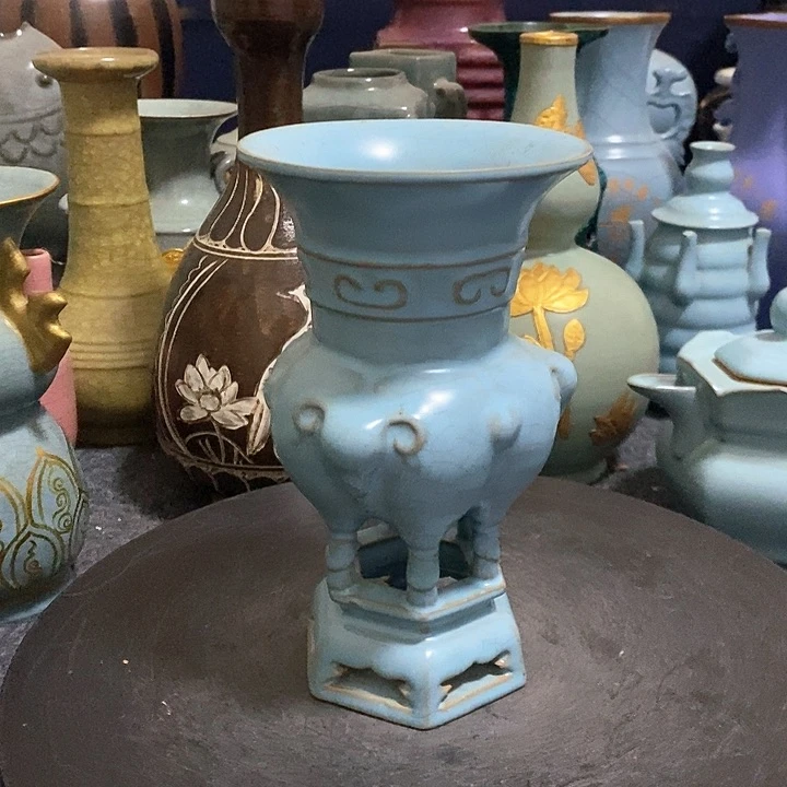 摆件瓷汝窑瓷器汝窑瓷器