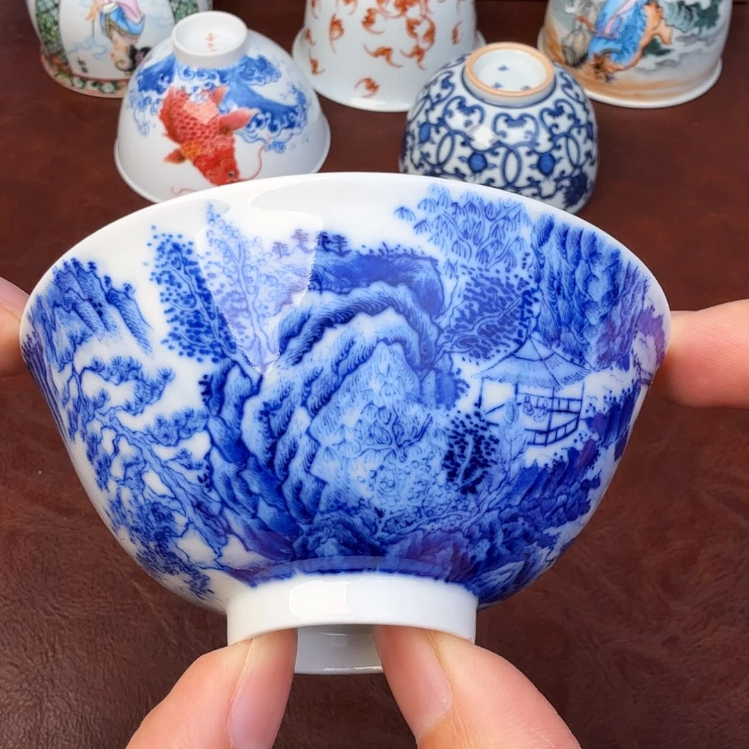 陶现代景德镇全手工全手绘陶瓷微瑕