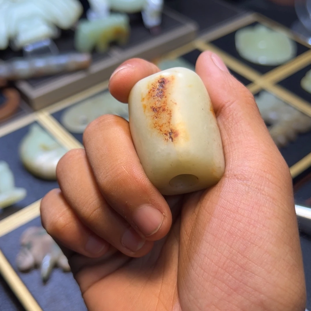 6***甲玉玉摆件勒子器形