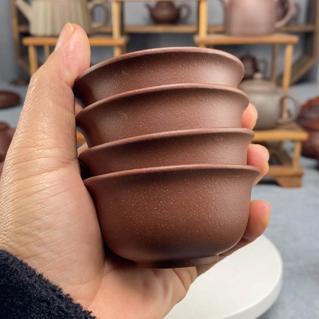 紫砂茶壶一组四个主人杯