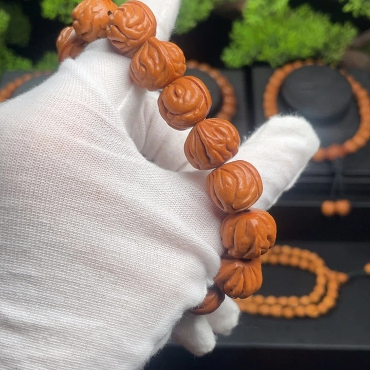 用***1木质类精品桃核单圈