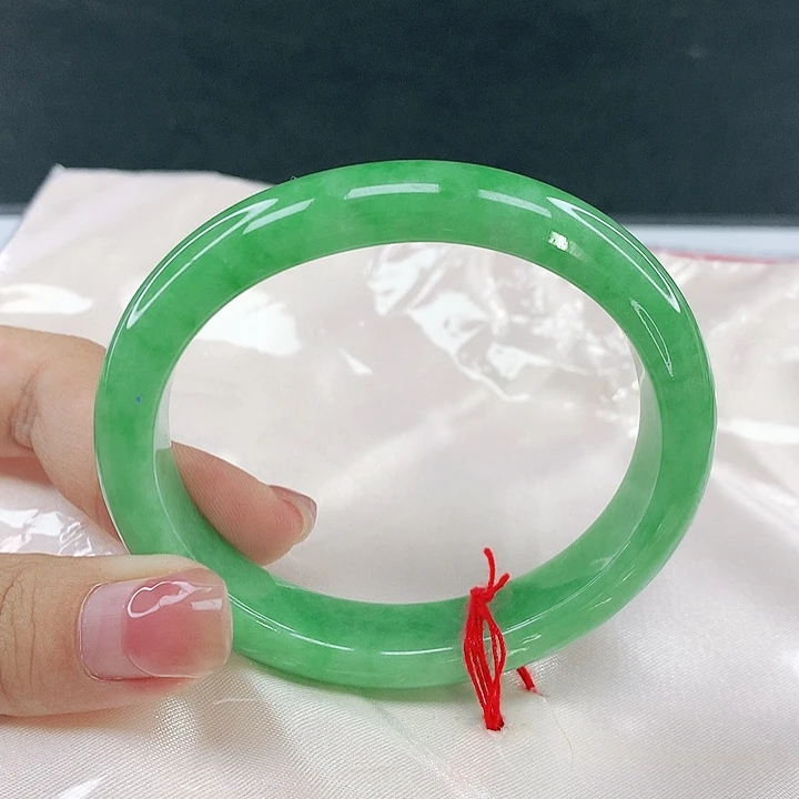 翡翠未镶嵌手镯圈55.4，15035