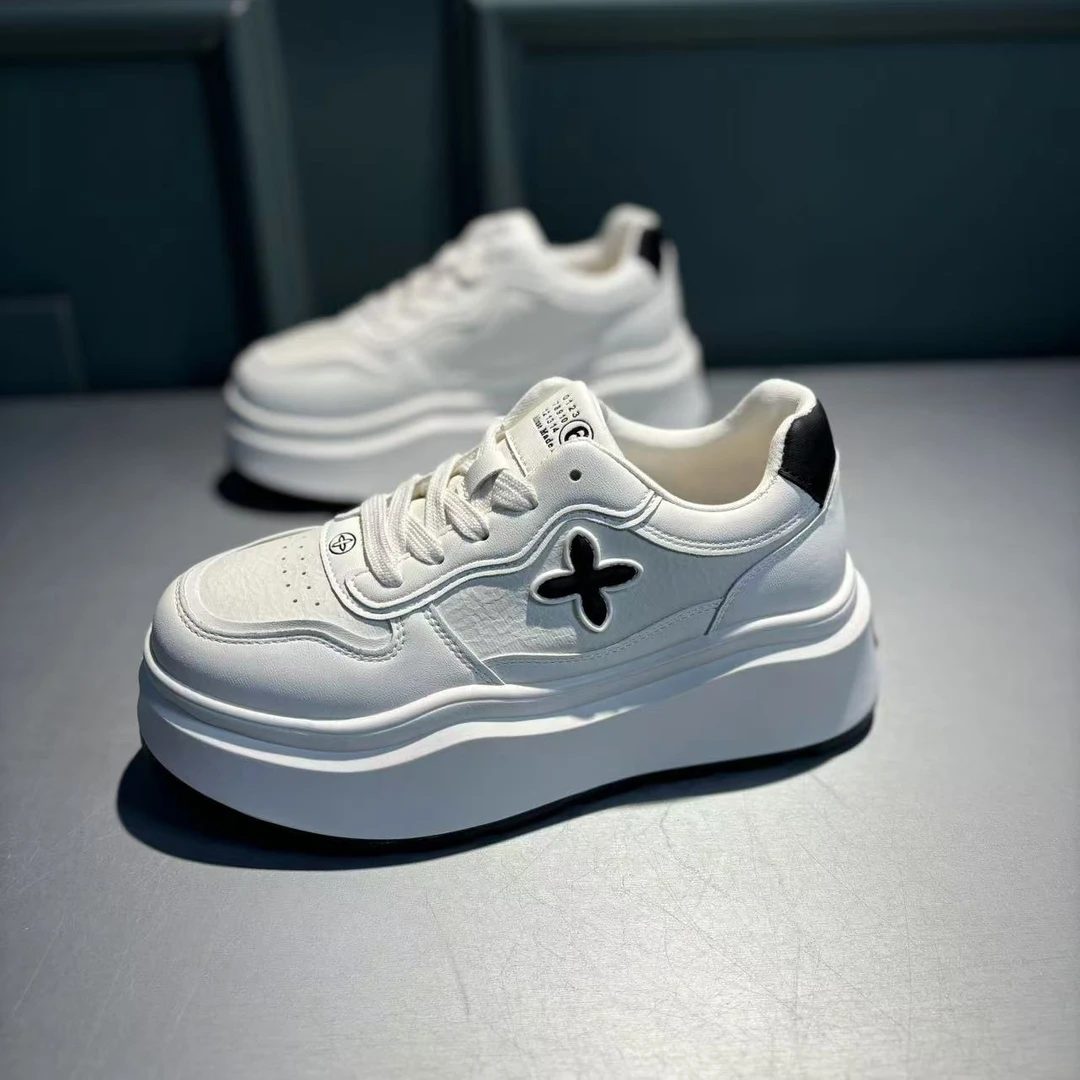 时尚小皮鞋夏季低帮潮鞋运动鞋潮流板鞋系带女鞋鞋子仙女风51650