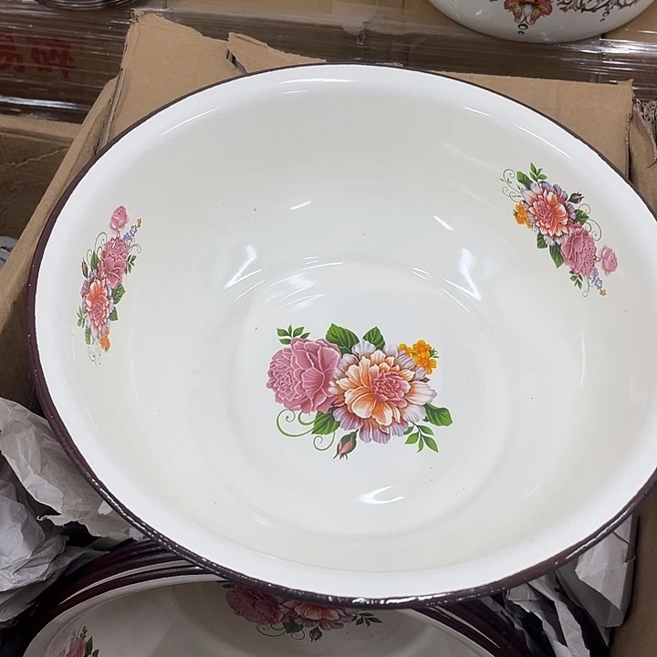 搪瓷28公分珐琅搪瓷特厚面盆1个