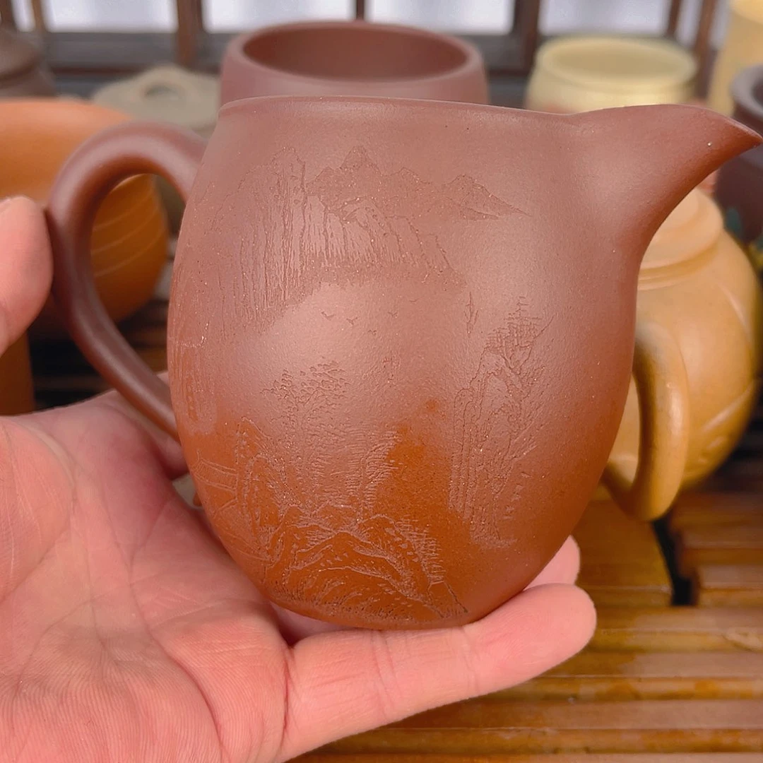 紫砂茶杯紫砂公道杯320cc