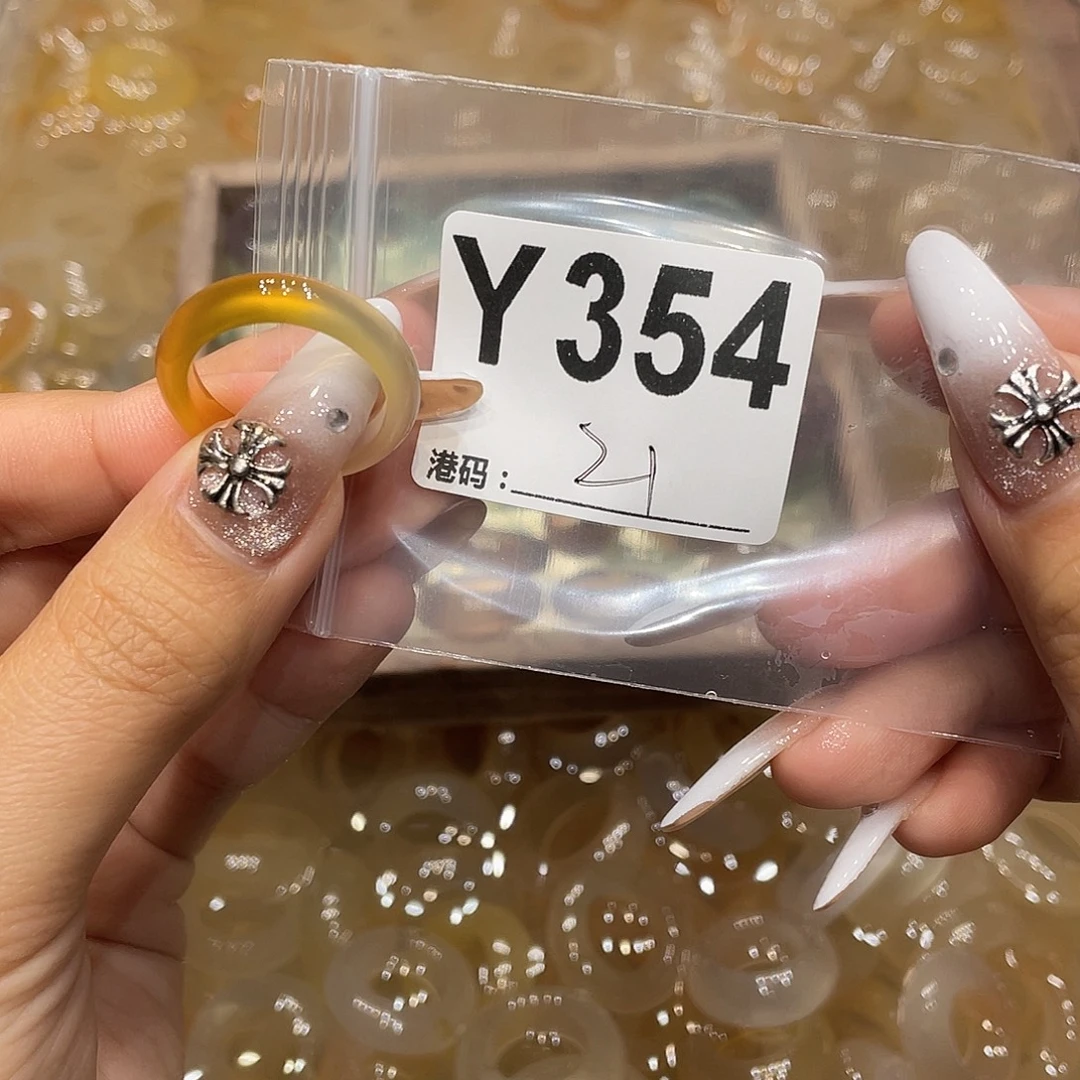 玛瑙/玉髓未镶嵌戒指354