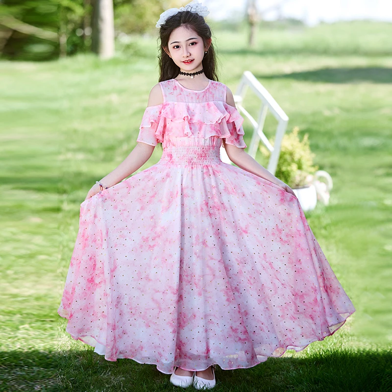 99568女童连衣裙夏款儿童装气质连衣裙洋气小女孩裙清凉裙子