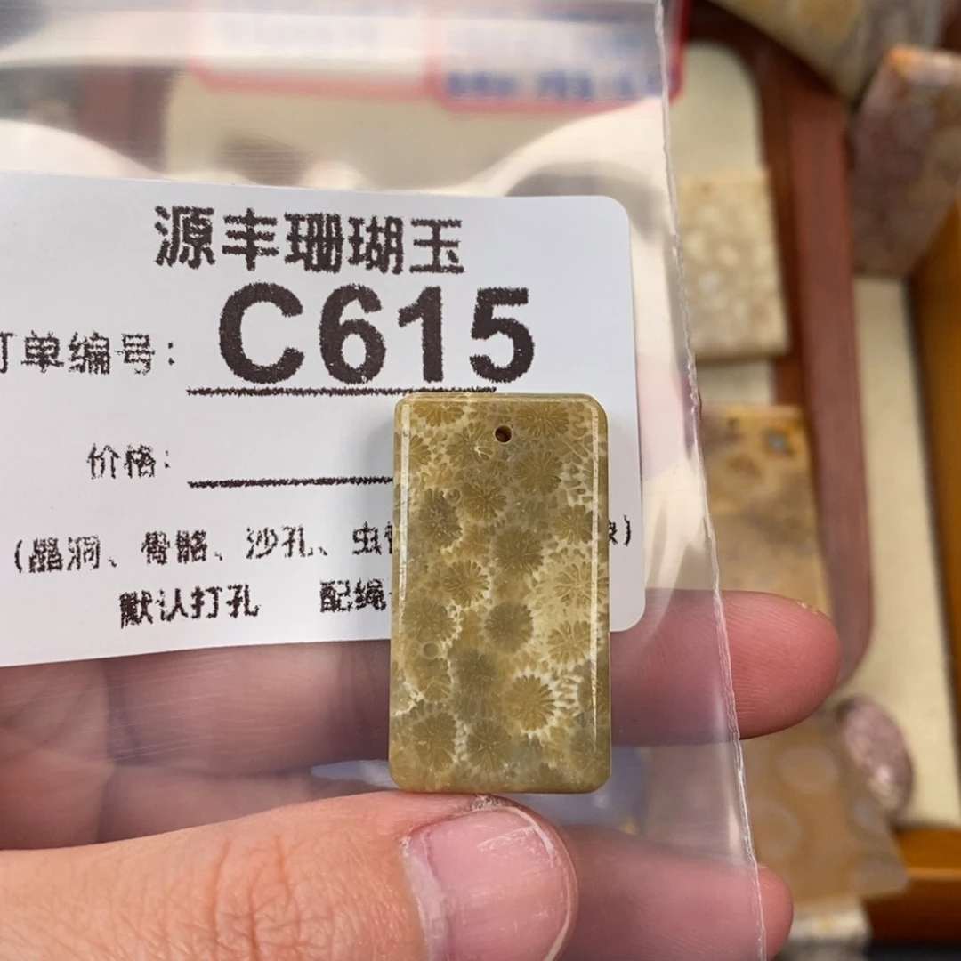 硅化玉颈饰未镶嵌余*月